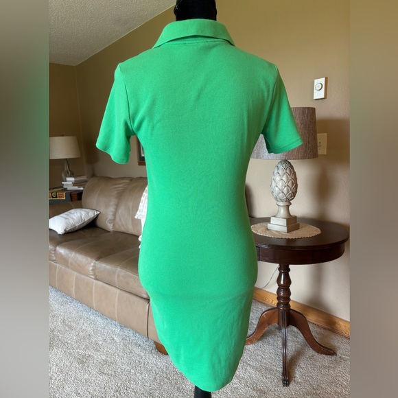 Zara Green Polo Collar Dress - Picture 3 of 5